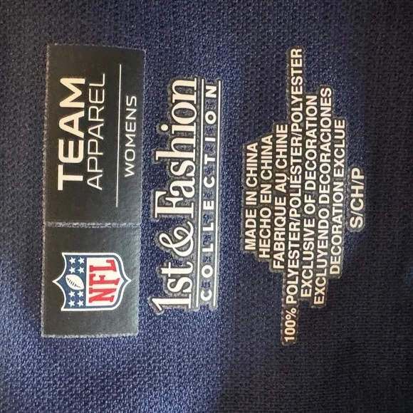 Seattle Seahawks women’s lace-up sequin jersey top by NFL Team Apparel - Picture 3 of 4